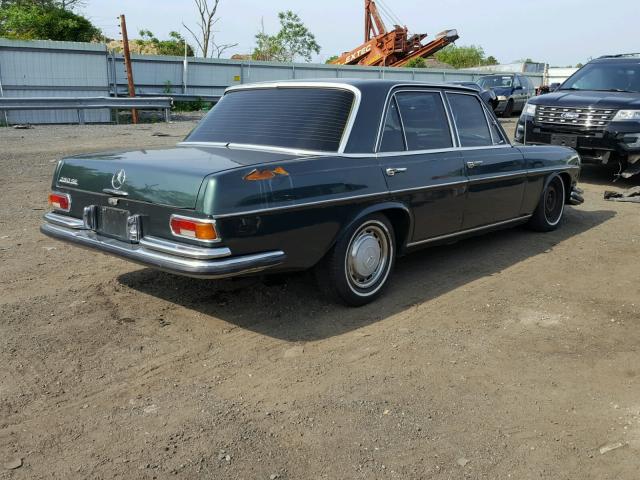 10806712000552 - 1972 MERCEDES-BENZ 280 SE GREEN photo 4