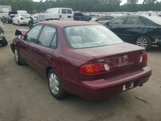 2T1BR18E0WC039142 - 1998 TOYOTA COROLLA VE BURGUNDY photo 3