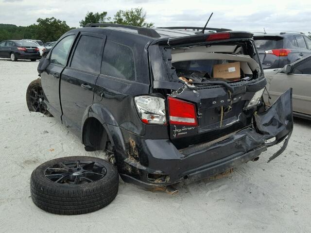 3C4PDCBG8DT665624 - 2013 DODGE JOURNEY SX BLACK photo 3