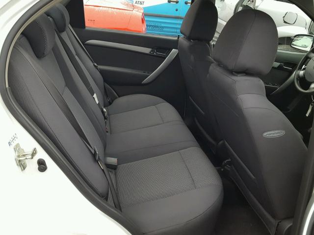 KL1TD5DE8BB249262 - 2011 CHEVROLET AVEO LS WHITE photo 6