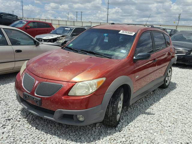 5Y2SL65856Z406328 - 2006 PONTIAC VIBE RED photo 2