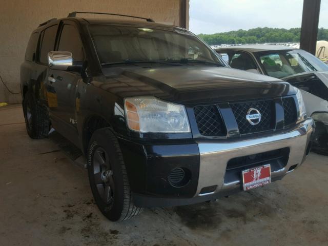 5N1AA08A95N715573 - 2005 NISSAN ARMADA SE BLACK photo 1