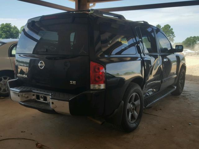 5N1AA08A95N715573 - 2005 NISSAN ARMADA SE BLACK photo 4