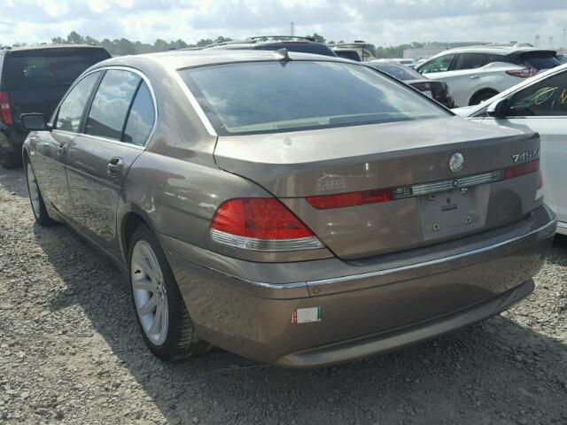 WBAGN63413DR14477 - 2003 BMW 745 LI BEIGE photo 3