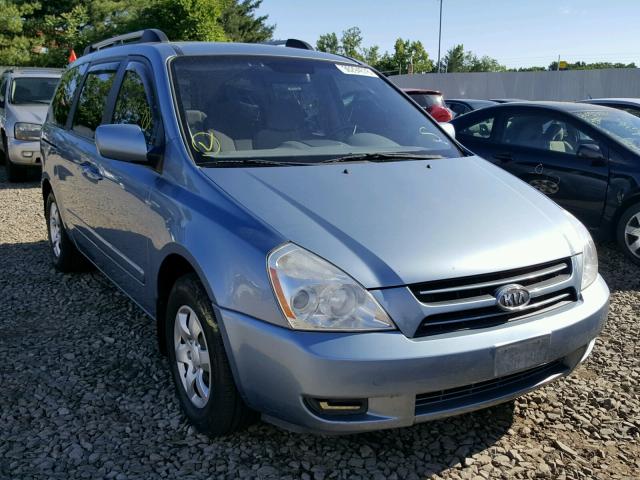 KNDMB233576191435 - 2007 KIA SEDONA EX BLUE photo 1