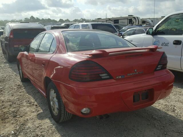 1G2NF52E33C132283 - 2003 PONTIAC GRAND AM S 红色 照片 3