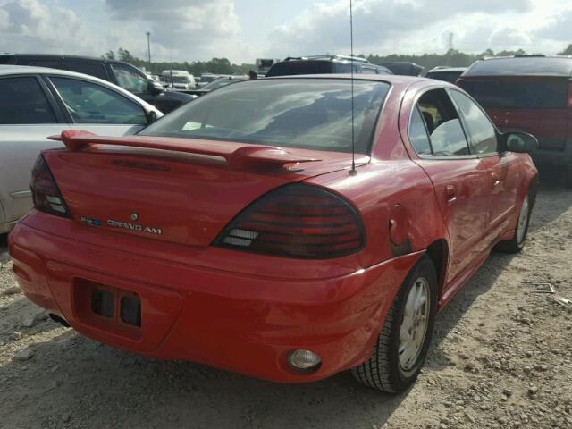 1G2NF52E33C132283 - 2003 PONTIAC GRAND AM S 红色 照片 4