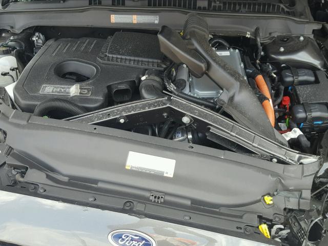 3FA6P0RU9JR168478 - 2018 FORD FUSION TIT GRAY photo 7