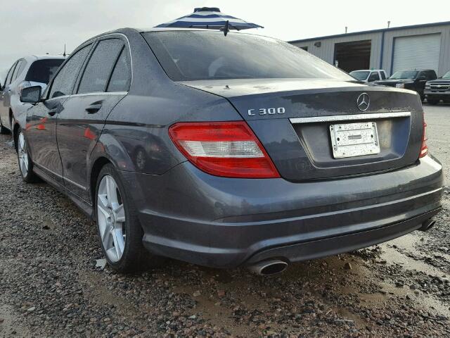 WDDGF5EB6BR180268 - 2011 MERCEDES-BENZ C 300 CHARCOAL photo 3