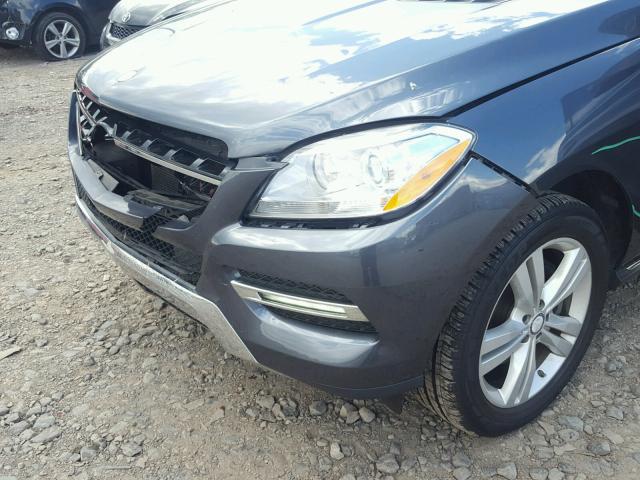 4JGDA5HB8CA077615 - 2012 MERCEDES-BENZ ML 350 4MA BLACK photo 9