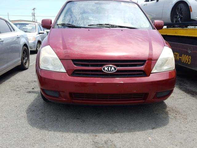 KNDMB233566022689 - 2006 KIA SEDONA EX BURGUNDY photo 9