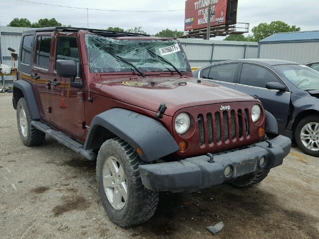 1J4GA69159L705182 - 2009 JEEP WRANGLER U MAROON photo 1