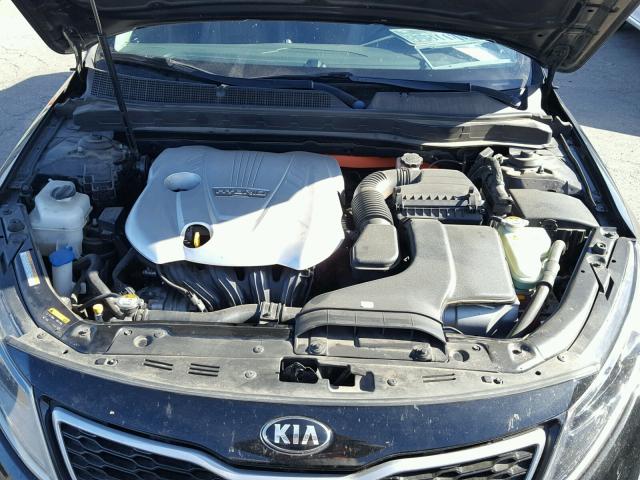 KNAGM4AD0D5045411 - 2013 KIA OPTIMA HYB BLACK photo 7