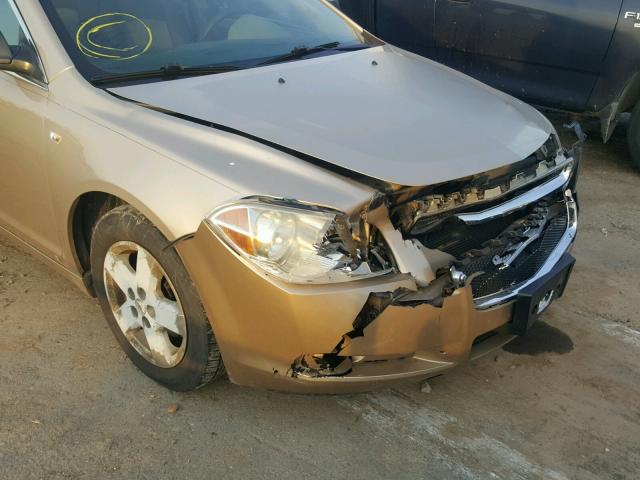 1G1ZG57B68F234393 - 2008 CHEVROLET MALIBU LS Bej foto 9