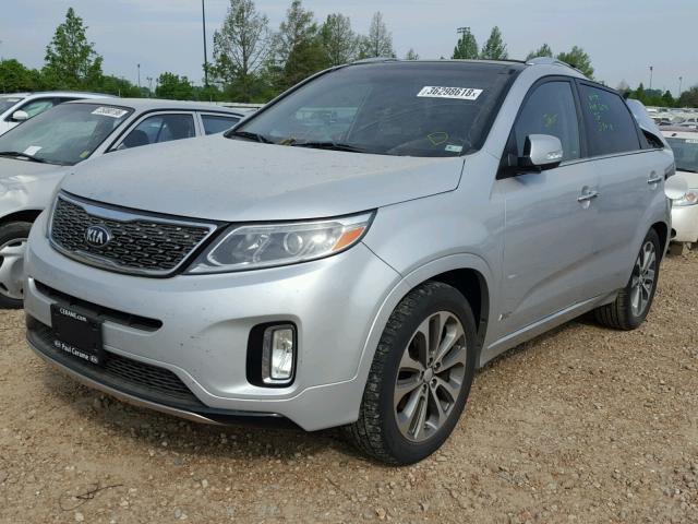 5XYKWDA74FG568989 - 2015 KIA SORENTO SX SILVER photo 2