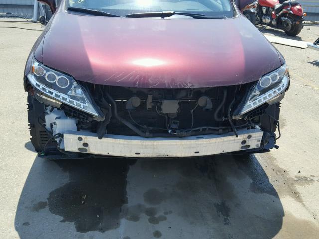 JTJBC1BA9D2062256 - 2013 LEXUS RX 450 RED photo 9