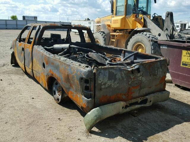 1FTVX14575NA65466 - 2005 FORD F150 BURN photo 3