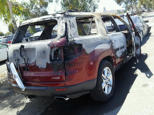 5GZEV33757J158919 - 2007 SATURN OUTLOOK SP წითელი ფოტო 4