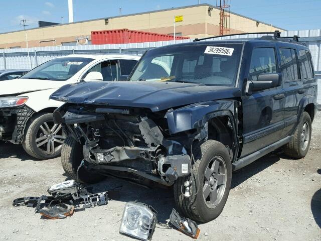 1J8HG48N96C163106 - 2006 JEEP COMMANDER შავი ფოტო 2