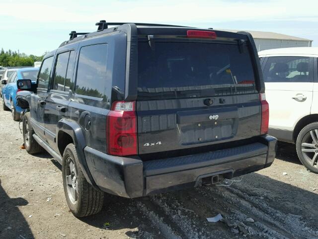 1J8HG48N96C163106 - 2006 JEEP COMMANDER შავი ფოტო 3