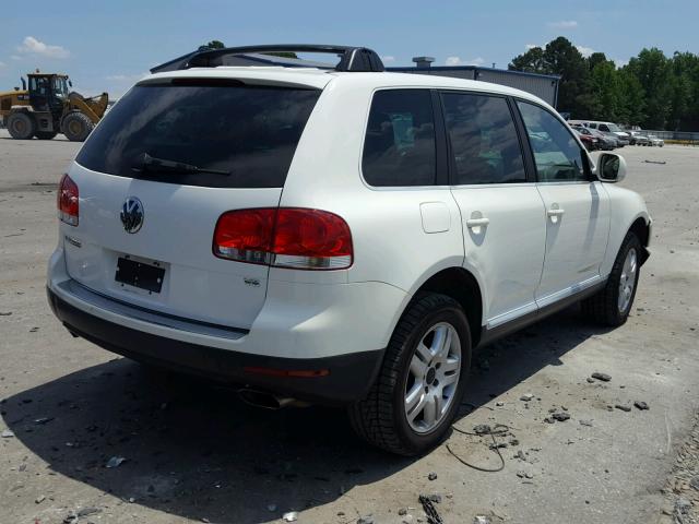 WVGZM77L95D063985 - 2005 VOLKSWAGEN TOUAREG 4. WHITE photo 4