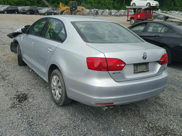 3VW1K7AJ0EM208072 - 2014 VOLKSWAGEN JETTA BASE 银色 照片 3
