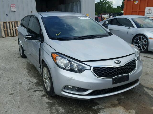 KNAFX4A87F5371179 - 2015 KIA FORTE EX SILVER photo 1