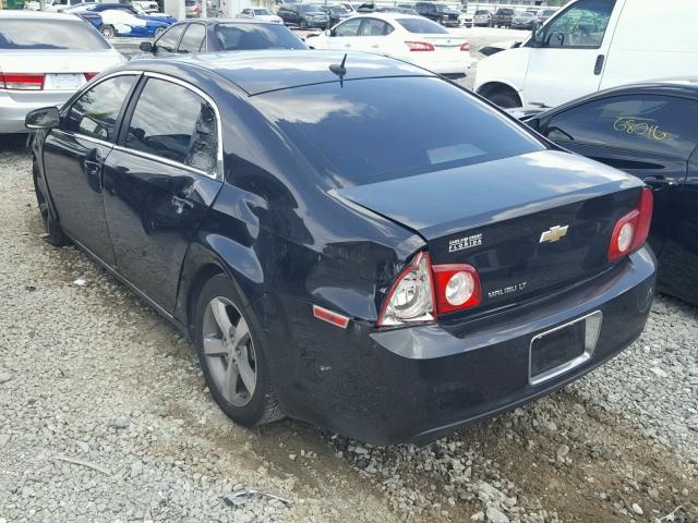 1G1ZC5E19BF206469 - 2011 CHEVROLET MALIBU 1LT შავი ფოტო 3