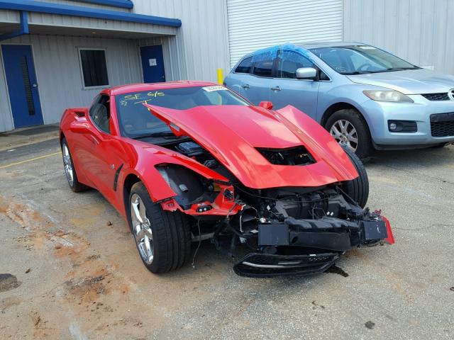 1G1YF2D79E5100234 - 2014 CHEVROLET CORVETTE S RED photo 1