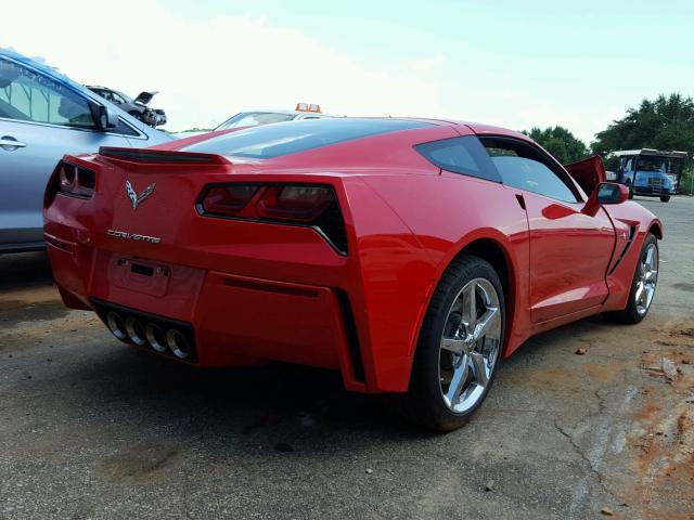 1G1YF2D79E5100234 - 2014 CHEVROLET CORVETTE S RED photo 4