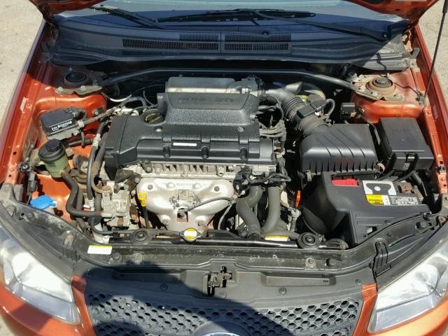 KNAFE161875003028 - 2007 KIA SPECTRA5 S ORANGE photo 7