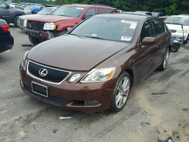 JTHBC96S675007981 - 2007 LEXUS GS 450H ORANGE photo 2