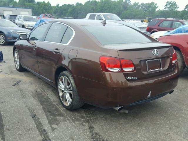 JTHBC96S675007981 - 2007 LEXUS GS 450H ORANGE photo 3