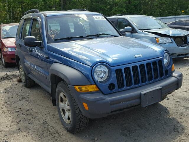 1J4GL48K06W249305 - 2006 JEEP LIBERTY BLUE photo 1