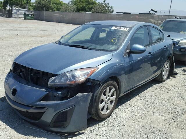 JM1BL1VG7B1446087 - 2011 MAZDA 3 I BLUE photo 2