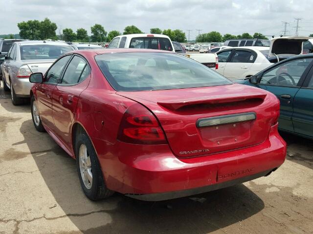 2G2WP552081159599 - 2008 PONTIAC GRAND PRIX RED photo 3