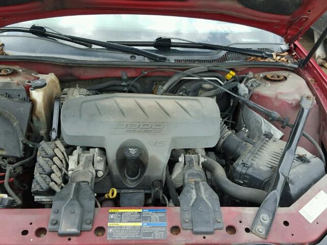 2G2WP552081159599 - 2008 PONTIAC GRAND PRIX RED photo 7