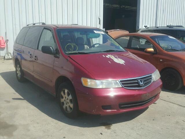 5FNRL18024B029323 - 2004 HONDA ODYSSEY EX RED photo 1