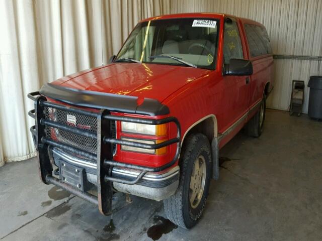 1GTEK14K2SZ564071 - 1995 GMC SIERRA K15 RED photo 2