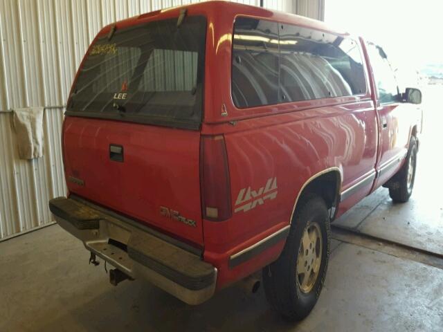 1GTEK14K2SZ564071 - 1995 GMC SIERRA K15 RED photo 4