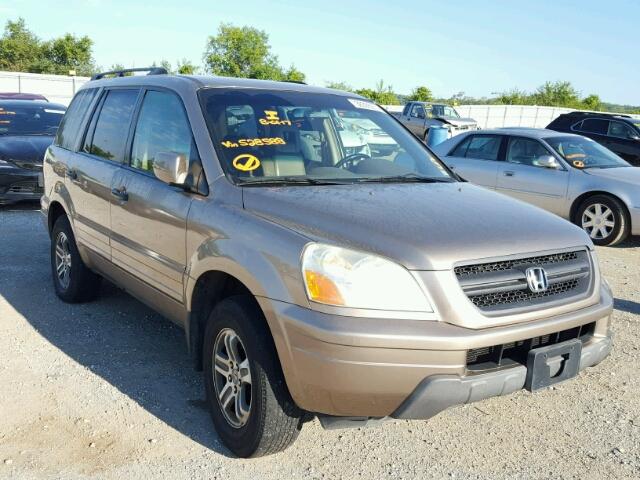 2HKYF18543H528588 - 2003 HONDA PILOT EXL GOLD photo 1