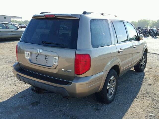 2HKYF18543H528588 - 2003 HONDA PILOT EXL GOLD photo 4