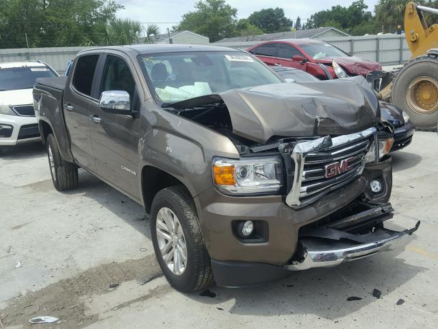 1GTG5DE37G1330703 - 2016 GMC CANYON SLT BROWN photo 1