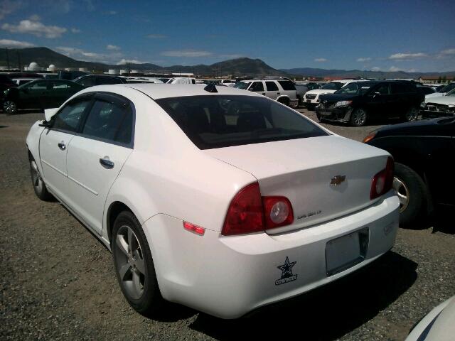1G1ZC5E08CF167608 - 2012 CHEVROLET MALIBU 1LT WHITE photo 3