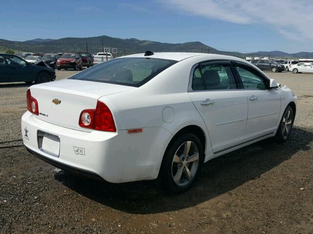 1G1ZC5E08CF167608 - 2012 CHEVROLET MALIBU 1LT WHITE photo 4