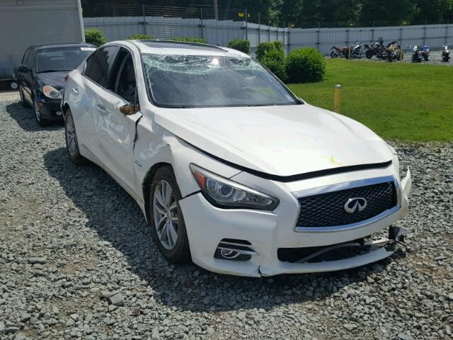 JN1AV7AP4EM690641 - 2014 INFINITI Q50 HYBRID WHITE photo 9