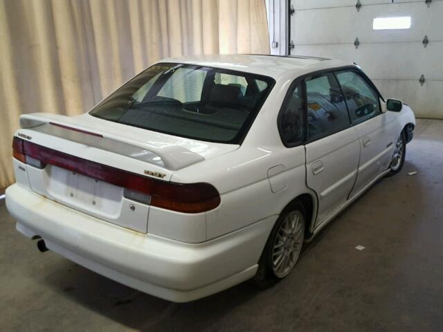 4S3BD6753W7203529 - 1998 SUBARU LEGACY GT WHITE photo 4