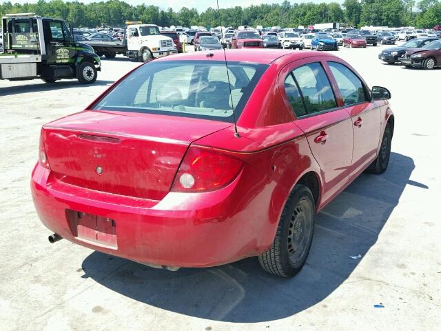 1G1AL58F287160698 - 2008 CHEVROLET COBALT LT RED photo 4