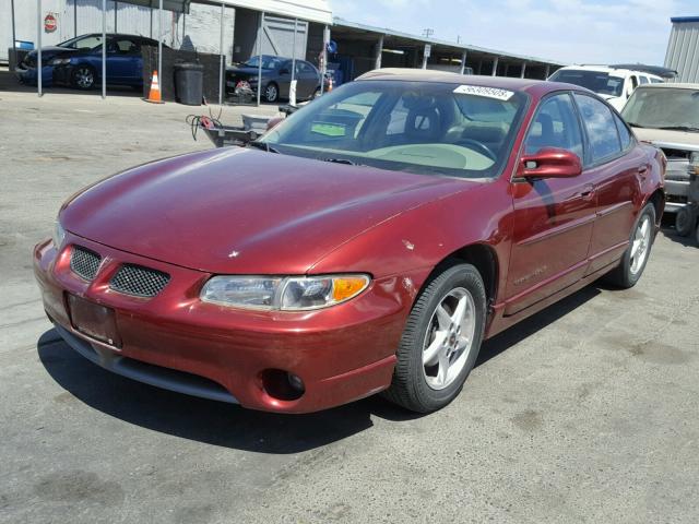 1G2WP52KX2F205251 - 2002 PONTIAC GRAND PRIX BURGUNDY photo 2