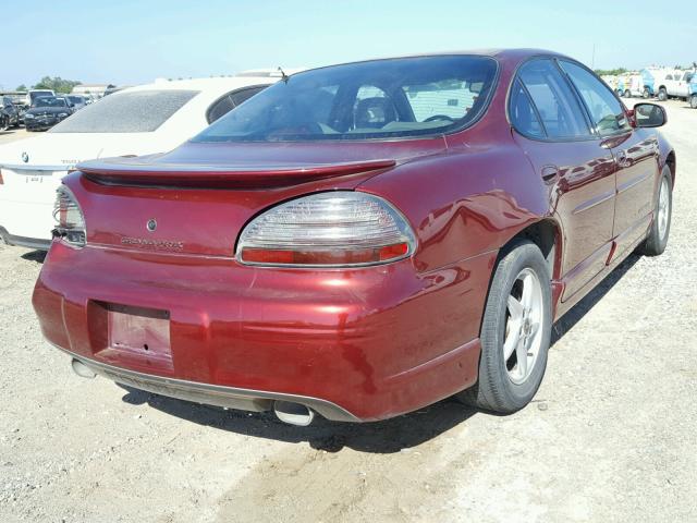 1G2WP52KX2F205251 - 2002 PONTIAC GRAND PRIX BURGUNDY photo 4